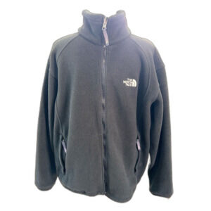 The North Face Black Fleece Jacket Men’s M Full Zip Outdoor Lightweight Casual